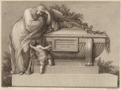 Funeral ticket of Sir Joshua Reynolds by Edward Francis Burney